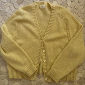Doen Butter Yellow Cardigan Sweater